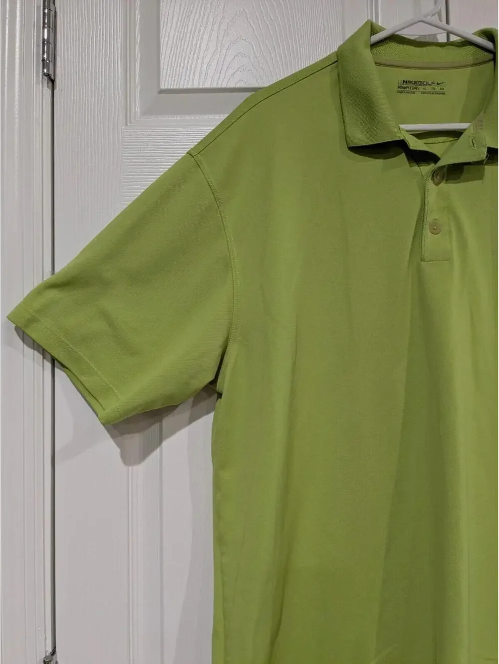 Nike Golf Men's FIT DRY Polo Shirt Bright Green Polyester, Size XL